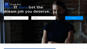 What Itjobpro.com website looked like in 2018 (5 years ago)