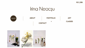 What Irinaneacsu.com website looked like in 2018 (5 years ago)