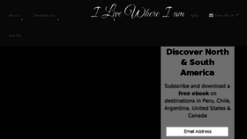 What Ilivewhereiam.com website looked like in 2018 (5 years ago)