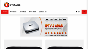 What Iptv4arab.com website looked like in 2018 (5 years ago)