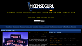 What Incenseguru.com website looked like in 2018 (5 years ago)