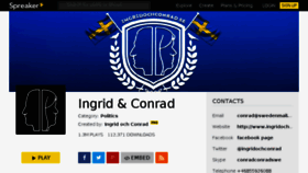 What Ingridochconrad.se website looked like in 2018 (5 years ago)