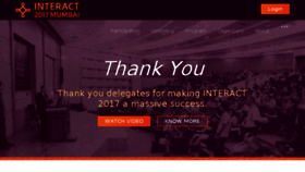 What Interact2017.org website looked like in 2018 (5 years ago)