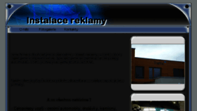 What Instalacereklamy.cz website looked like in 2018 (5 years ago)