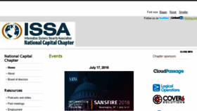 What Issa-dc.org website looked like in 2018 (5 years ago)