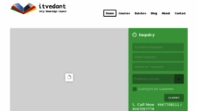 What Itvedant.com website looked like in 2018 (5 years ago)