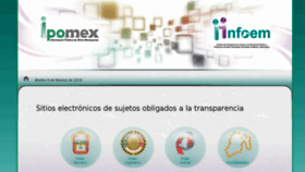 What Ipomex.org.mx website looked like in 2018 (5 years ago)