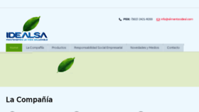 What Idealsa.com website looked like in 2018 (7 years ago)