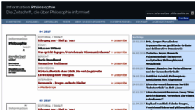 What Information-philosophie.de website looked like in 2018 (5 years ago)