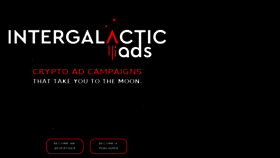 What Intergalacticads.com website looked like in 2018 (5 years ago)