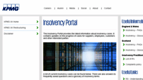 What Insolvency-kpmg.co.uk website looked like in 2018 (5 years ago)