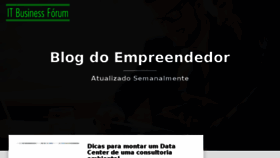 What Itbusinessforum.com.br website looked like in 2018 (5 years ago)