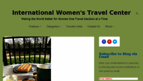 What Internationalwomenstravelcenter.com website looked like in 2018 (5 years ago)