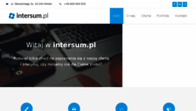 What Intersum.pl website looked like in 2018 (7 years ago)