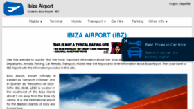 What Ibiza-airport.net website looked like in 2018 (5 years ago)