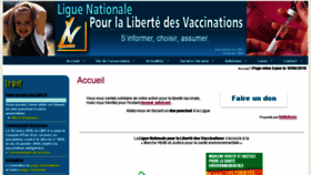 What Infovaccin.fr website looked like in 2018 (5 years ago)