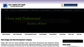 What Iinfotech.com website looked like in 2018 (5 years ago)
