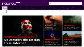 What Internetszene.de website looked like in 2018 (5 years ago)