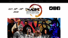 What Imagineartsfestival.com website looked like in 2018 (5 years ago)