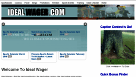 What Idealwager.com website looked like in 2018 (5 years ago)