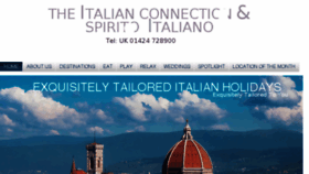 What Italian-connection.co.uk website looked like in 2018 (5 years ago)