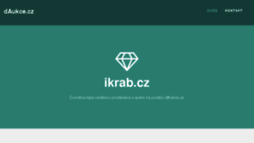 What Ikrab.cz website looked like in 2018 (6 years ago)