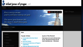 What Infantjesusofprague.net website looked like in 2018 (5 years ago)