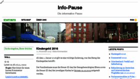 What Info-pause.de website looked like in 2018 (5 years ago)