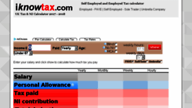 What Iknowtax.com website looked like in 2018 (5 years ago)