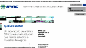 What Ipac-laboratorio.com.ar website looked like in 2018 (5 years ago)