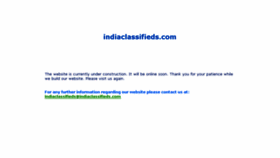 What Indiaclassifieds.com website looked like in 2018 (5 years ago)