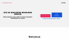 What Islamunion.fr website looked like in 2018 (5 years ago)