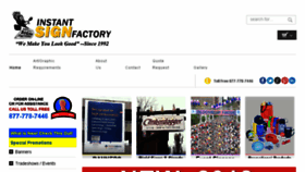 What Instantsignfactory.com website looked like in 2018 (5 years ago)