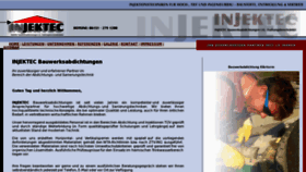 What Injektec.de website looked like in 2018 (5 years ago)
