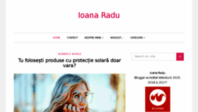 What Ioanaradu.com website looked like in 2018 (5 years ago)