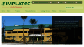What Implatec.com.br website looked like in 2018 (5 years ago)