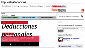 What Impuestoganancias.com.ar website looked like in 2018 (5 years ago)