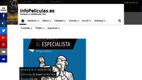 What Infopeliculas.es website looked like in 2018 (5 years ago)