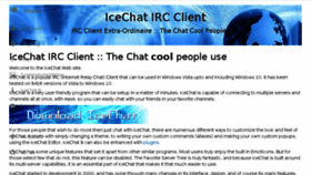 What Icechat.net website looked like in 2018 (5 years ago)