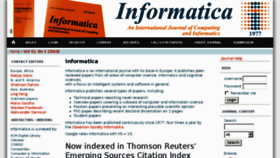 What Informatica.si website looked like in 2018 (5 years ago)