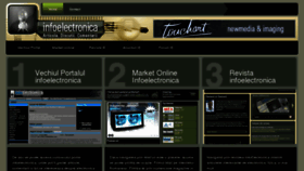What Infoelectronica.ro website looked like in 2018 (5 years ago)
