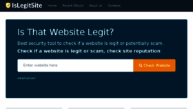 What Islegitsite.com website looked like in 2018 (5 years ago)