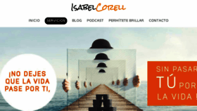 What Isabelcorell.com website looked like in 2018 (5 years ago)