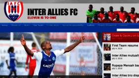 What Interalliesfc.com website looked like in 2018 (5 years ago)