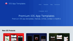 What Iosapptemplates.com website looked like in 2018 (5 years ago)