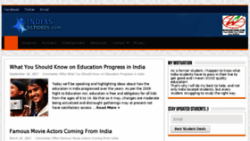 What Indiasschools.com website looked like in 2018 (5 years ago)