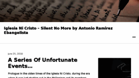 What Incsilentnomore.com website looked like in 2018 (5 years ago)