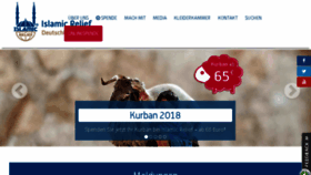 What Islamicrelief.de website looked like in 2018 (5 years ago)