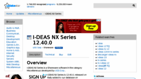 What I-deas-nx-series.updatestar.com website looked like in 2018 (5 years ago)