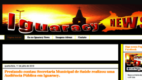 What Iguaracynews.com.br website looked like in 2018 (5 years ago)